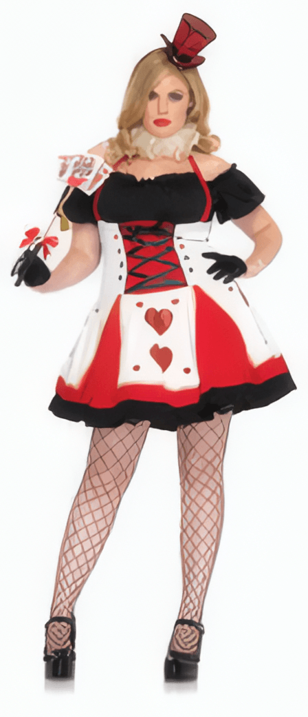 Disfraz de Reina de Corazones (Talle Grande)